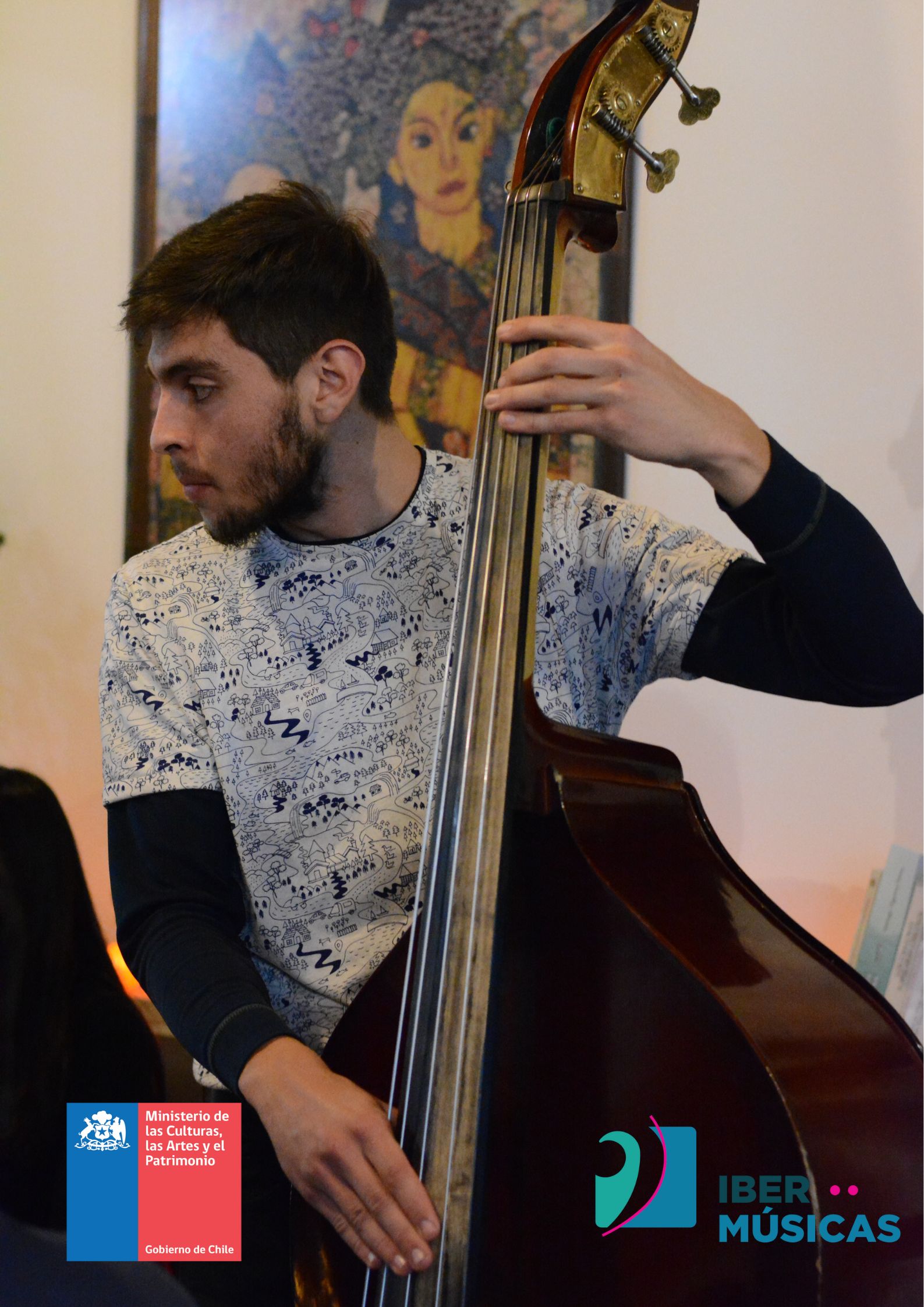 El contrabajista chileno David Alexis Torrejón Cifuentes inicia su pasantía de perfeccionamiento técnico y estilístico en contrabajo en el tango