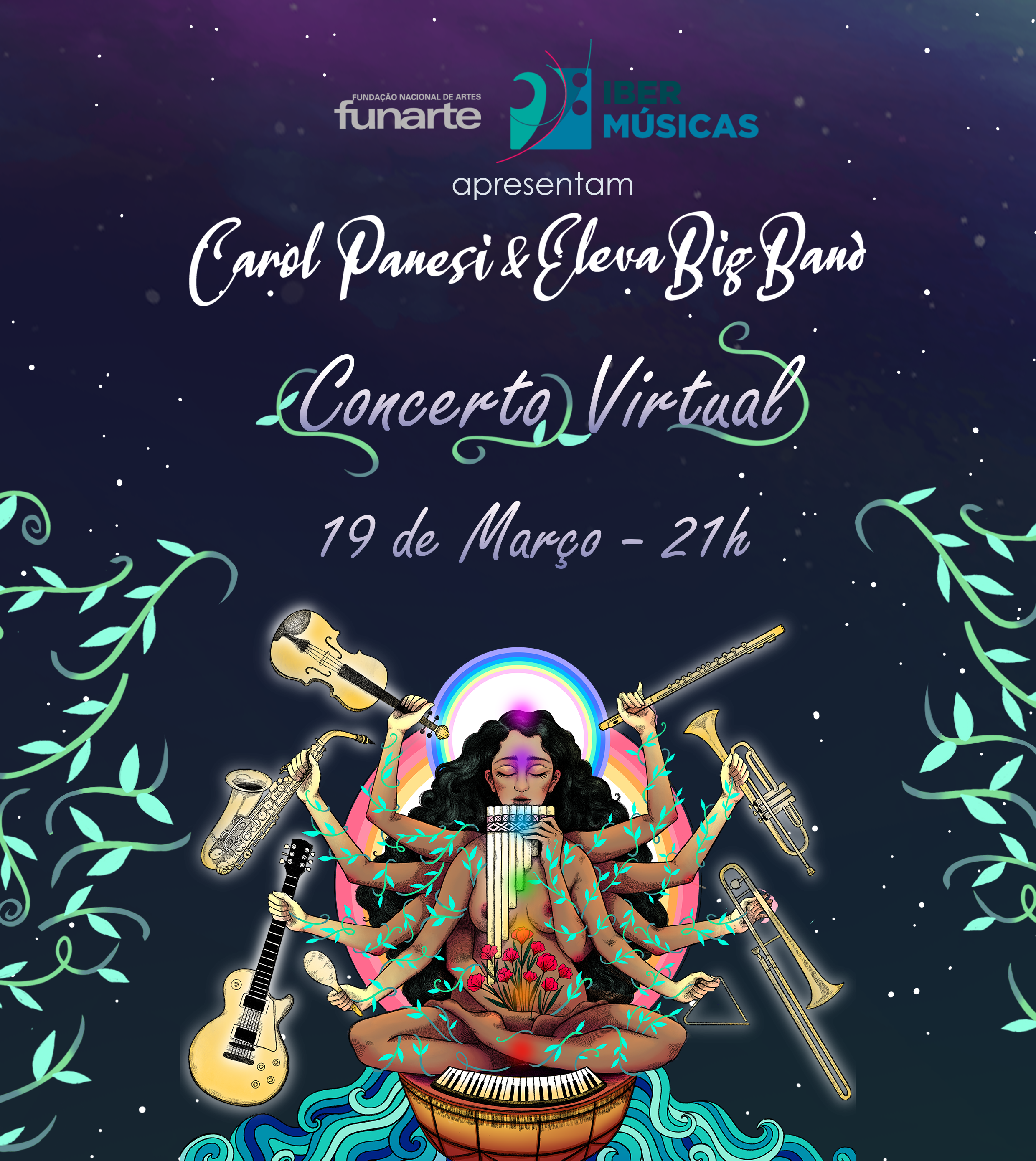 Com um concerto virtual, a compositora brasileira Carol Panesi estreia a música criada na sua residência com eleva big band em Córdoba, Argentina