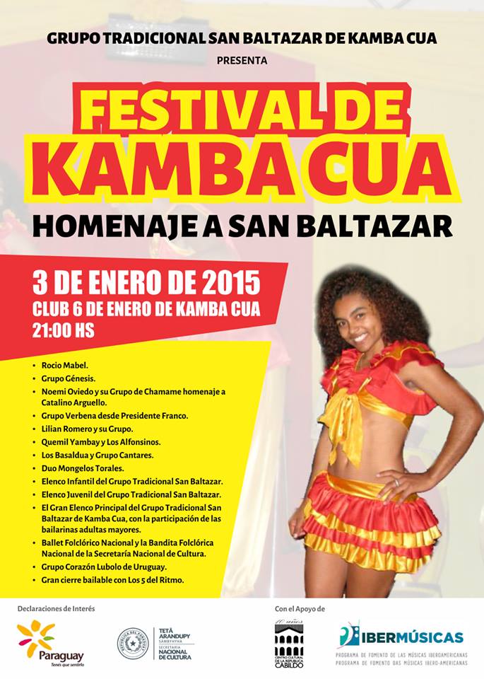 EL FESTIVAL SAN BALTAZAR DE KAMBA CUA DE PARAGUAY RECIBE LA COMPARSA URUGUAYA CORAZÓN LUBOLO