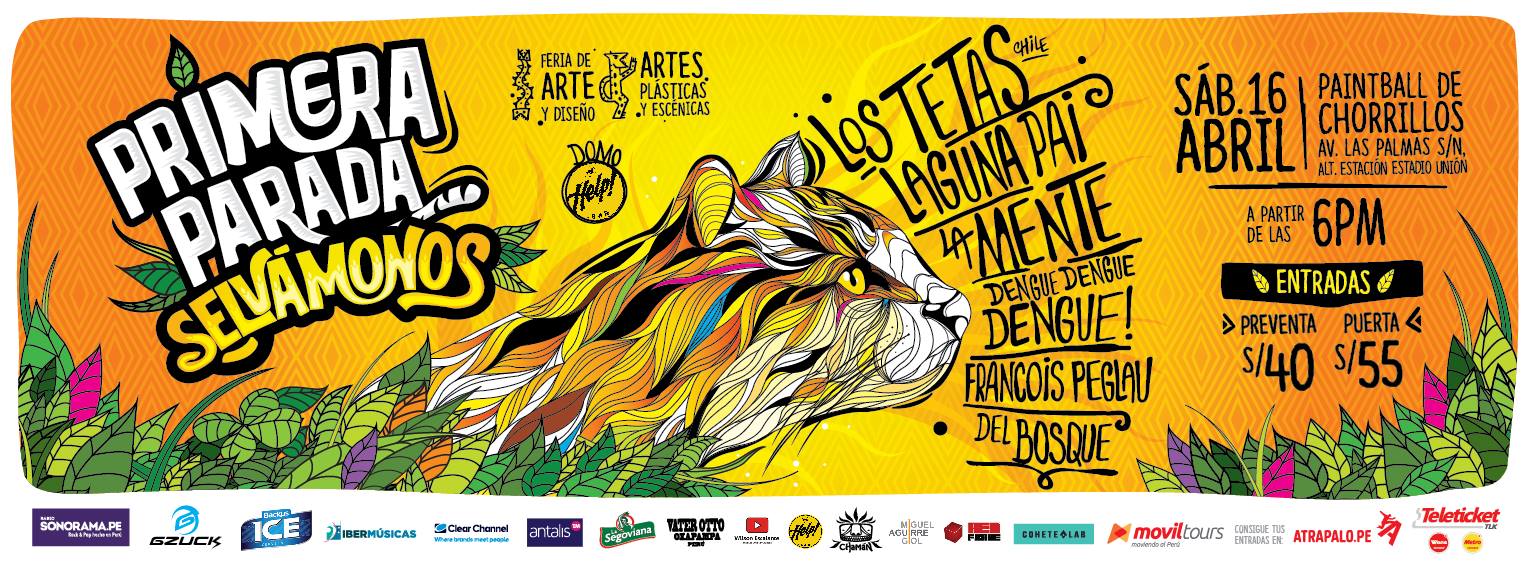 LOS TETAS de Chile serán parte de la PRIMERA PARADA SELVAMONOS en Perú