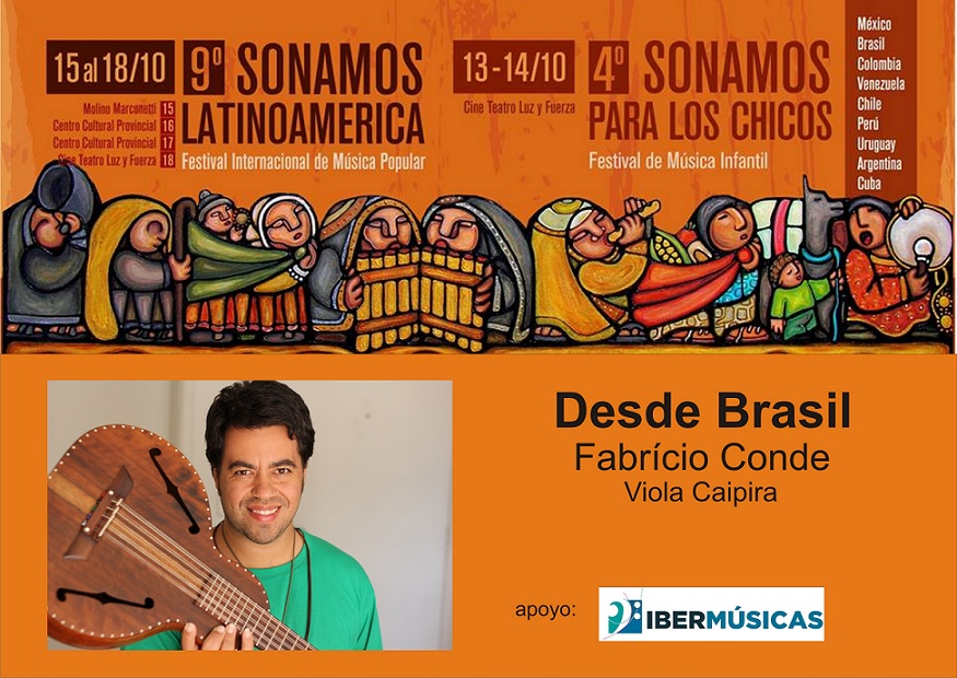 Fabrício Conde, el gran intérprete de la viola caipira, viaja desde Brasil para presentarse en el Festival “Sonamos Latinoamérica” en Argentina