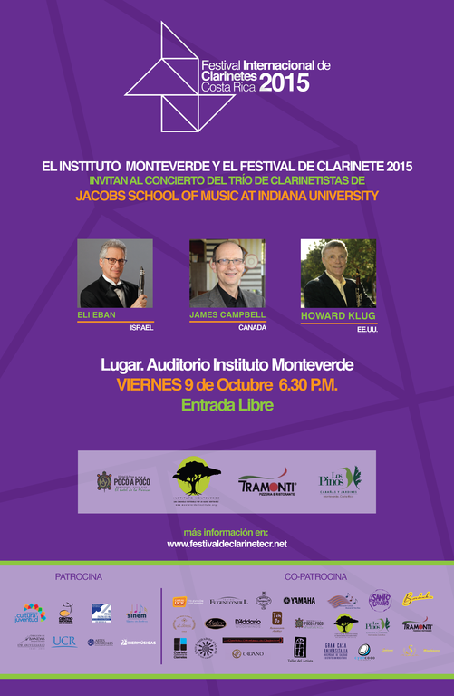 Se realizará en Costa Rica el tercer Festival Internacional de Clarinete