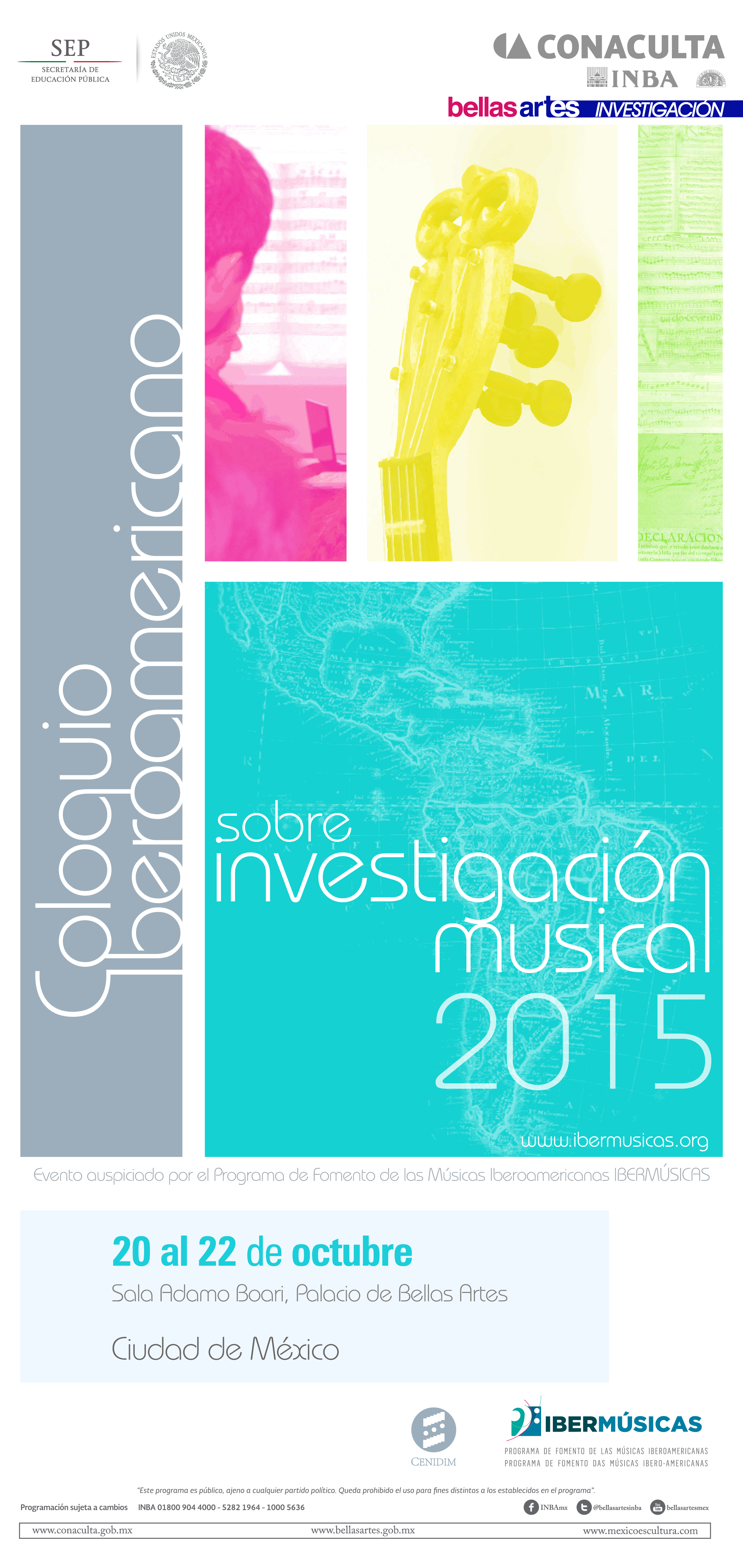Se realiza en la Ciudad de México el “Coloquio Iberoamericano sobre Investigación Musical 2015”