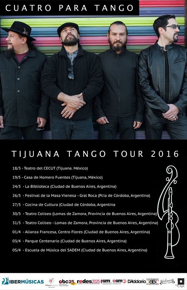El ensamble mexicano “Cuatro para Tango” vuelve a la Argentina de la mano de Ibermúsicas