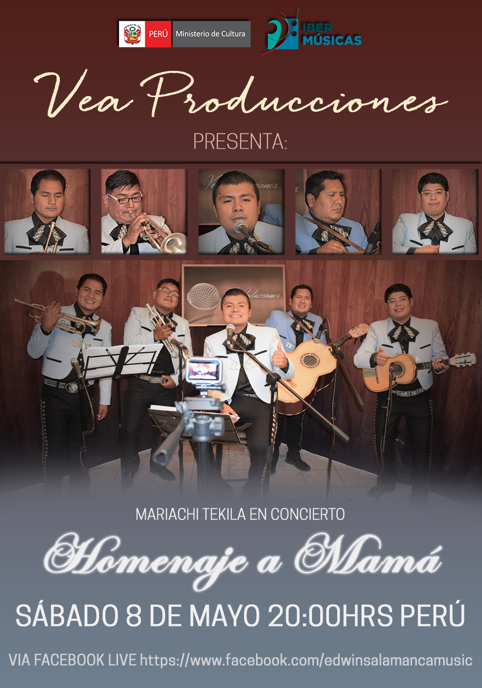 De Tacna, Peru, Edwin Salamanca continua seu ciclo de encontros, neste caso apresentando Mariachi Tekila