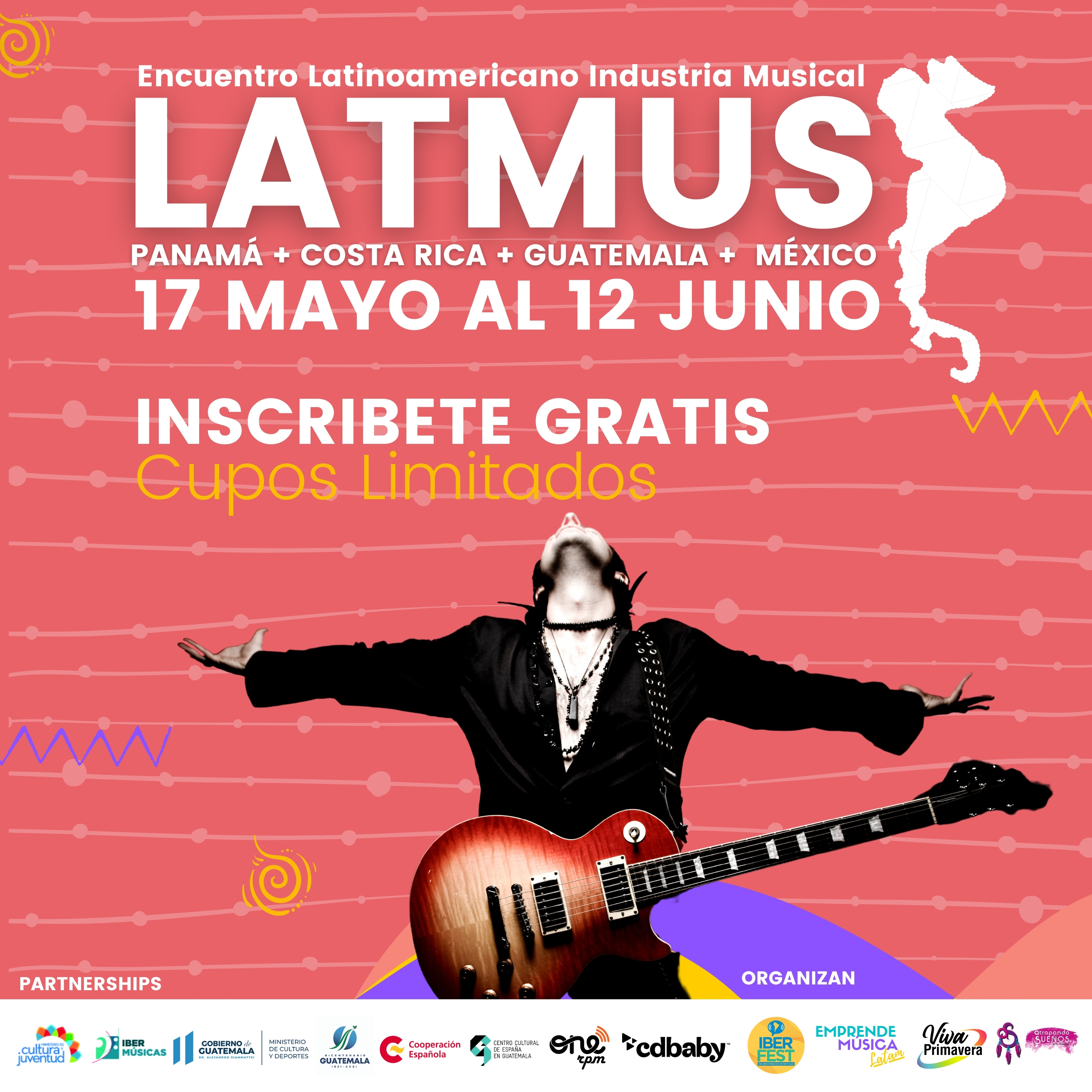 Terá lugar a terceira edição do Encontro Latino-Americano Indústria Musical 2021 com especial ênfase em Costa Rica, Guatemala, Panamá e México