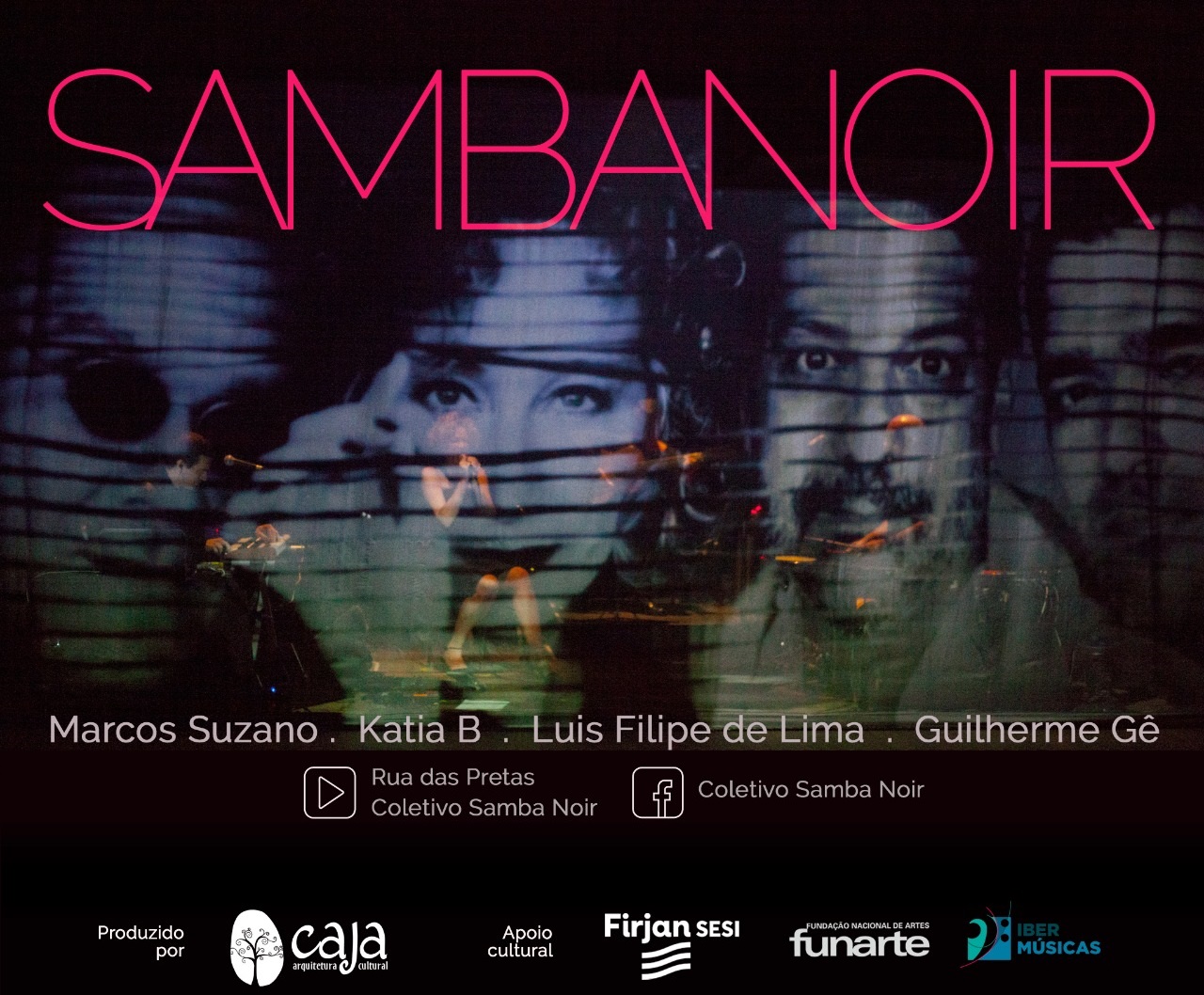 SE PUEDE DISFRUTAR DEL SHOW DEL COLECTIVO SAMBA NOIR DE BRASIL EN EL SITIO WEB DEL MINI TEATRO DA CALÇADA DE LISBOA, PORTUGAL