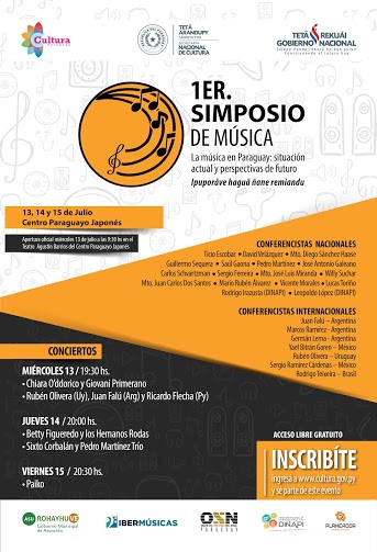 Se realizará el PRIMER SIMPOSIO DE MÚSICA PARAGUAYA EN EL SIGLO XXI – Situación actual y perspectivas de futuro