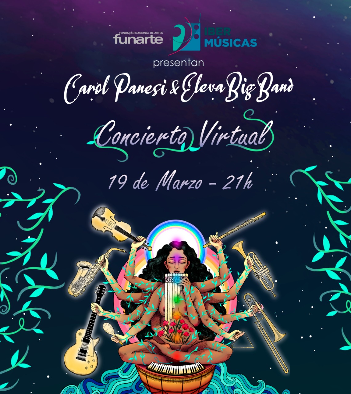 ESTÁ DISPONIBLE EL CONCIERTO CON LOS TEMAS COMPUESTOS POR CAROL PANESI DE BRASIL DURANTE SU RESIDENCIA JUNTO A ELEVA BIG BAND DE ARGENTINA