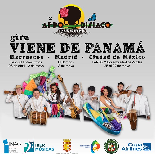 AFRODISÍACO, la banda que promueve la identidad panameña a través de la música folklórica fusionada con elementos actuales llevará su tambor afro panameño a la ciudad de México
