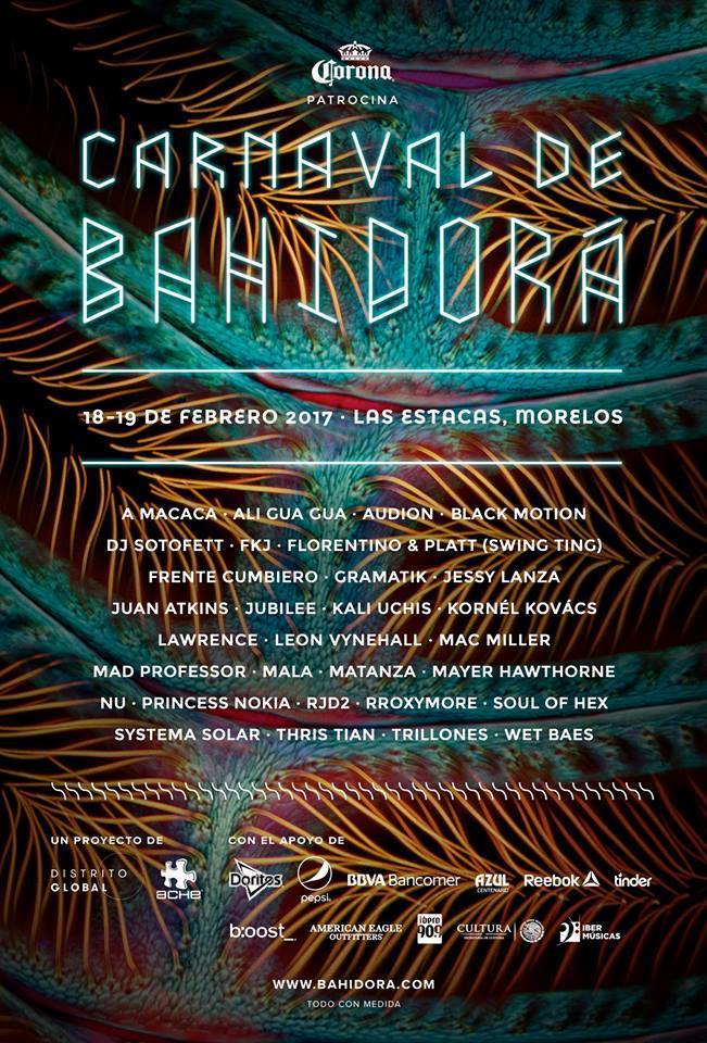 El CARNAVAL DE BAHIDORÁ de México incluye en su programación a la agrupación colombiana FRENTE CUMBIERO