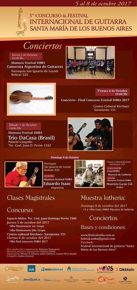 Con la presencia estelar de Mauricio Garay Cid, el gran maestro chileno de la vihuela andina, se realizará en Argentina el Festival Santa María de los Buenos Aires