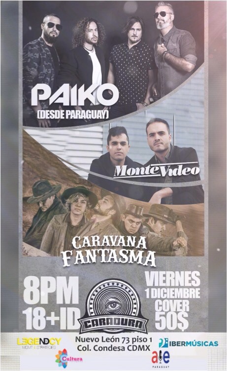 Paiko, la banda originaria de Paraguay viaja a México para realizar su primera gira fuera de su país