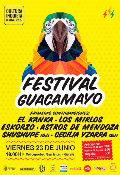 El mítico grupo Los mirlos de Perú se presentará en el Festival Guacamayo de España organizado por Cultura Inquieta