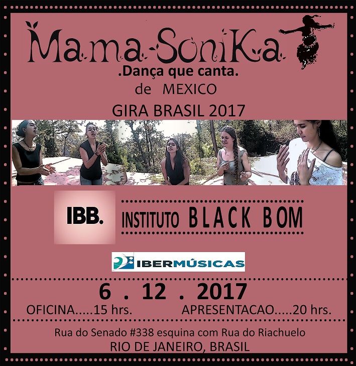 MamaSóniKa , el grupo de percusión, danza y canto integrado por cinco mujeres mexicanas, viaja al X Festival Latitudes Latinas en Salvador, Brasil