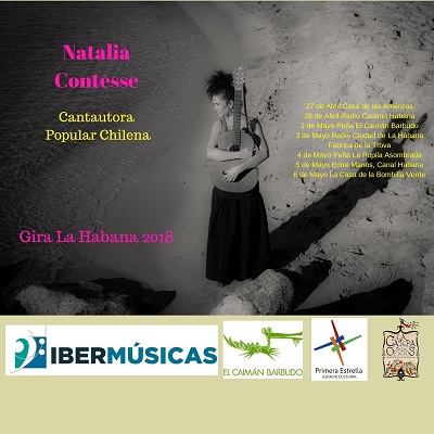 La cantautora Natalia Contesse llevará la música chilena por distintos escenarios de Cuba