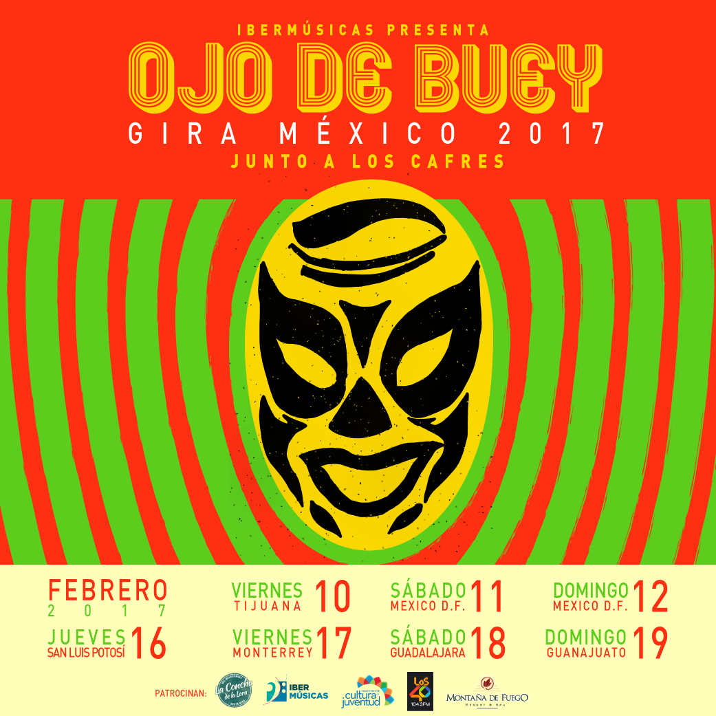OJO DE BUEY, la banda de reggae originaria de Costa Rica emprende su primera gira por México