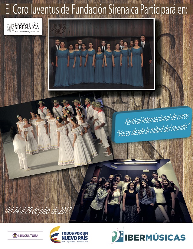 Desde Colombia el Coro Iuventus de la Fundación Sirenaica viaja a Ecuador para presentarse en festivales corales de Quito y Guayaquil