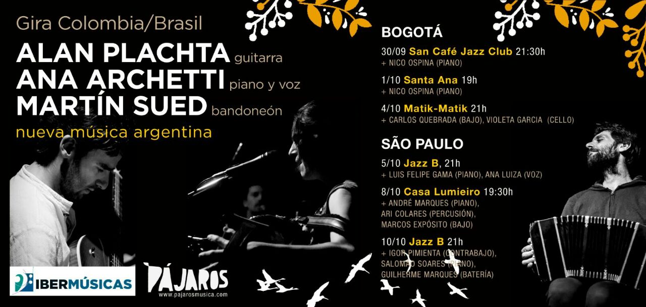 Alan Plachta viaja desde Argentina a Colombia y Brasil para realizar conciertos en distintos escenarios de Bogotá y Sao Pablo