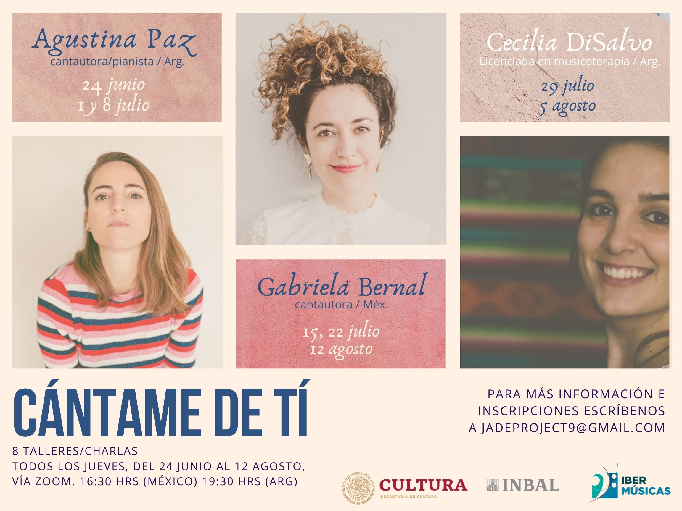 Começam os encontros virtuais “Cántame de Ti – Mulheres criando música”
