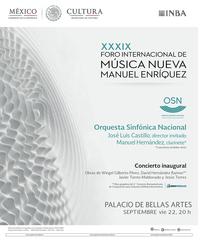Se estrena en México la obra ganadora del 2° Concurso Iberoamericano de Composición para Orquesta Sinfónica Ibermúsicas
