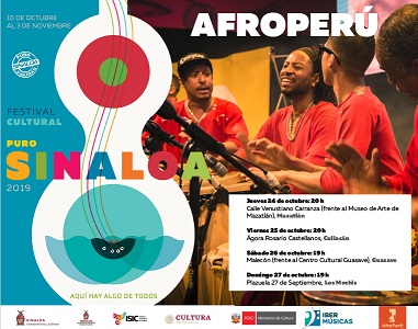 La agrupación Afroperú será parte de la programación del Festival Puro Sinaloa de México