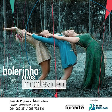 Bolerinho, el trío femenino integrado por tres jóvenes mujeres de San Pablo, Brasil llevará a Uruguay y a Argentina su singular propuesta musical