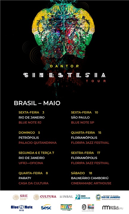 Desde México, Dantor la agrupación que fusiona climas y armonías del jazz, la música latinoamericana y la música vocal viaja al Cono Sur para realizar shows en Brasil y Argentina