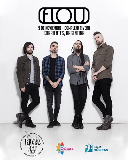 La banda paraguaya FLOU será parte de la programación del Tereré Fest de Corrientes, Argentina