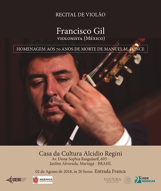 El eximio guitarrista mexicano Francisco Gil se presentará en la edición XVII de Mostra De Cordas Dedilhadas en São Paulo, Brasil