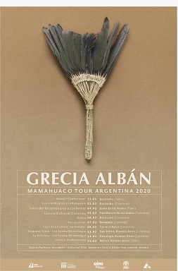 Desde Ecuador Grecia Albán viaja a Argentina para presentarse en Buenos Aires y en varias ciudades de la Patagonia