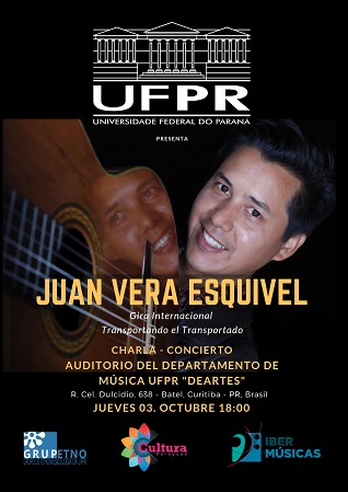 El guitarrista paraguayo Juan Vera Esquivel lleva a cabo el último tramo de su larga gira Transportando el Transportado con una presentación en la Universidad Federal De Paraná, Brasil