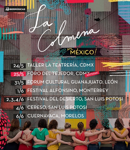 El grupo vocal femenino la Colmena, de Argentina realizará una gira por diversas ciudades de México