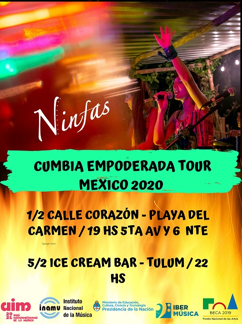 La agrupación argentina Ninfas continúa con su gira México 2020