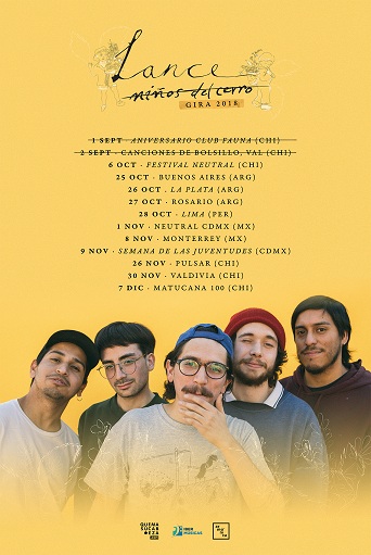 La banda chilena Niños del Cerro inicia una gira que los llevará por escenarios de Argentina y de México