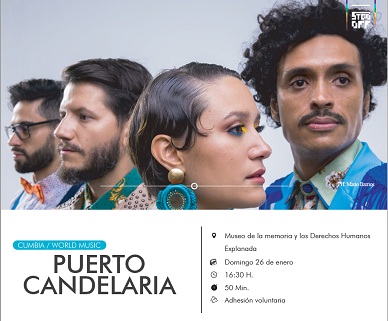 La rutilante agrupación colombiana Puerto Candelaria será parte de la grilla del “Festival Santiago Off” de Chile