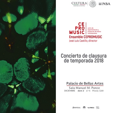 El Ensamble CEPROMUSIC de México estrenará la obra ganadora del 1° Concurso de composición para ensamble de cámara – Ibermúsicas del compositor brasileño Sérgio Rodrigo