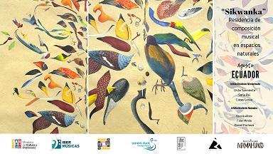 Sofía Rei de Argentina, Urián Sarmiento de Colombia y Lucas Lessa de Uruguay inician una residencia artística en Ecuador junto a los músicos locales Grecia Albán, Fidel Minda, Daniel Pacheco