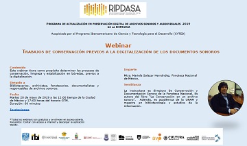 La Red Iberoamericana de Preservación Digital de Archivos Sonoros y Audiovisuales lanza el Programa de Actualización en Preservación Digital de Archivos Sonoros y Audiovisuales