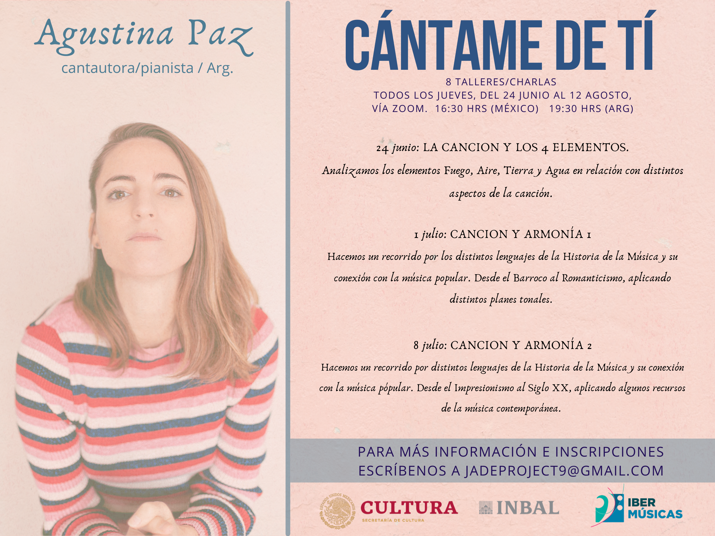 Continuam os encontros virtuais “Cántame de Ti – Mulheres criando música”