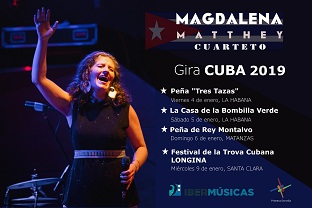 La cantautora chilena Magdalena Mattheys inicia una gira por diversos escenarios de Cuba
