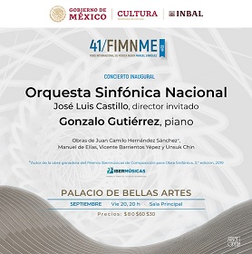 Se estrena en México la obra ganadora de la tercera edición del Premio Ibermúsicas de Composición para Obra Sinfónica 2019