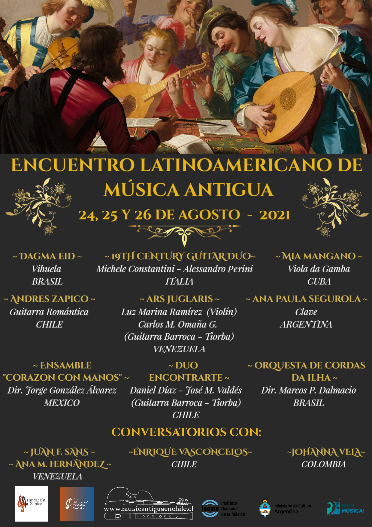 A professora Ana Paula Segurola participará com um concerto de clave do Encontro Latino-Americano de Música Antiga do Chile