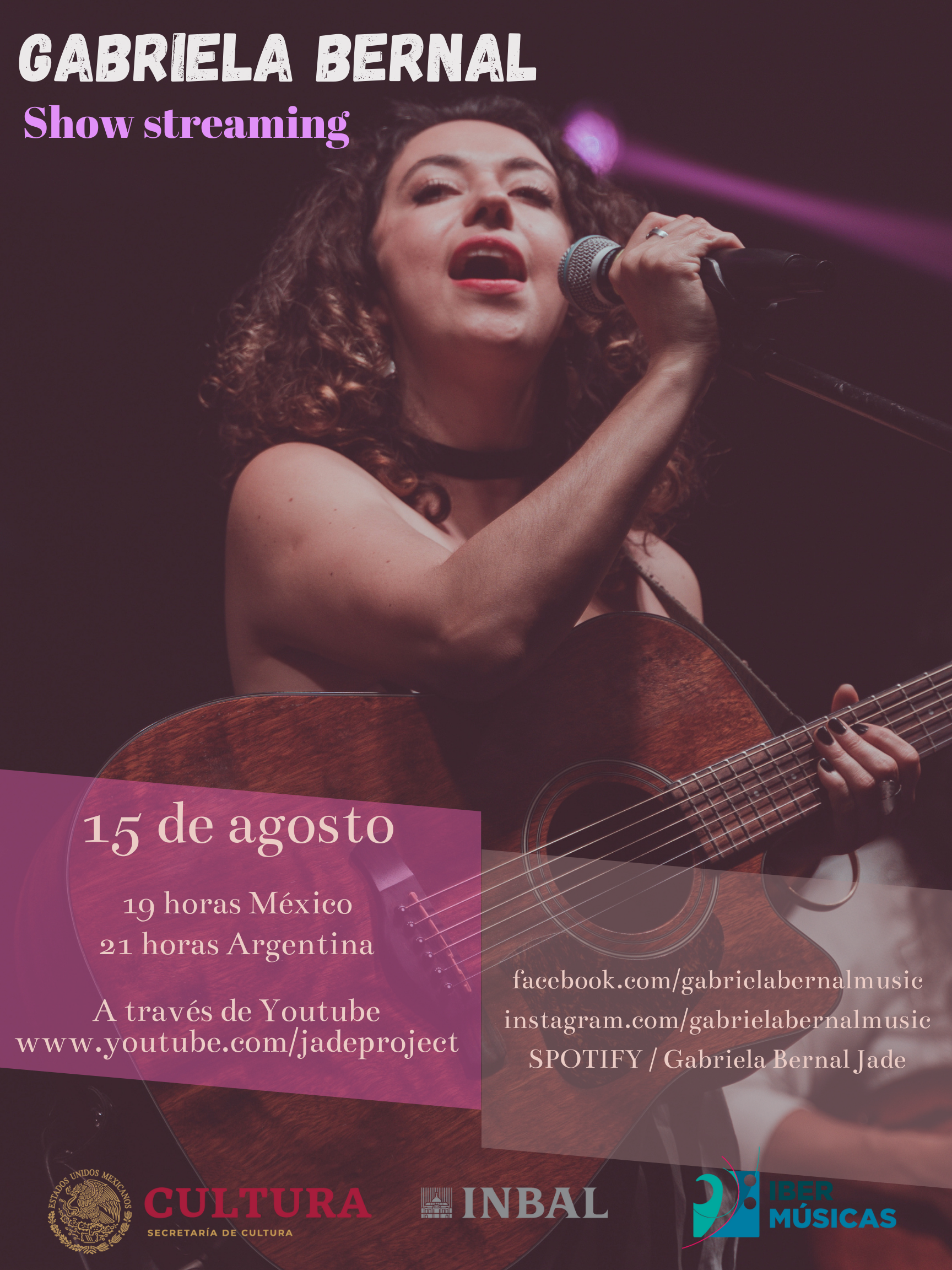 A cantora mexicana Gabriela Bernal realizou o concerto de encerramento de seu ciclo de oficinas “Cântame de Ti – Mulheres criando música”