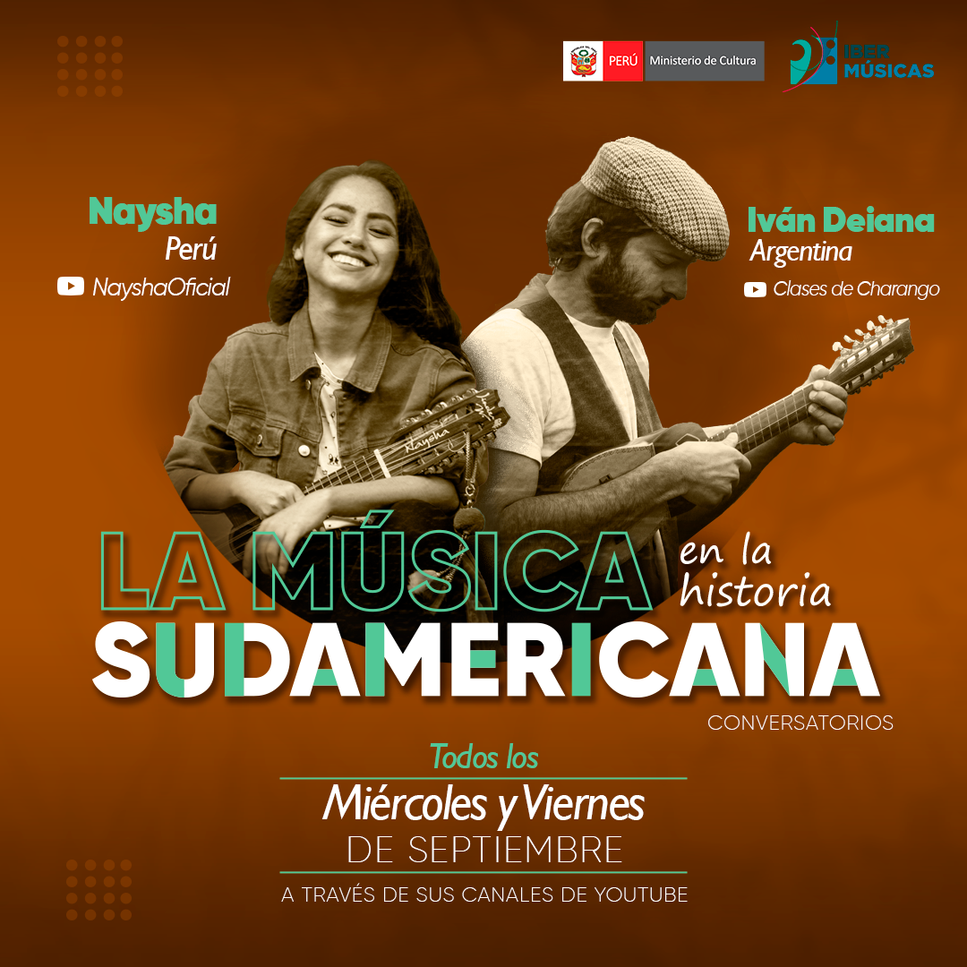 Naysha do Peru e Ivan Deiana da Argentina iniciam seu ciclo “A música na história sul-americana”