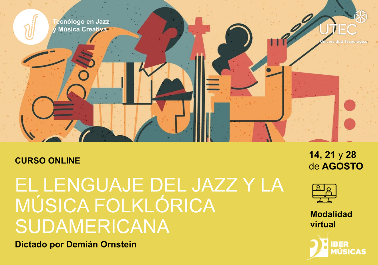 O guitarrista argentino Demian Ornstein brindará sua oficina “A linguagem do jazz e a música folclórica sul-americana” da Universidade Tecnológica do Uruguai