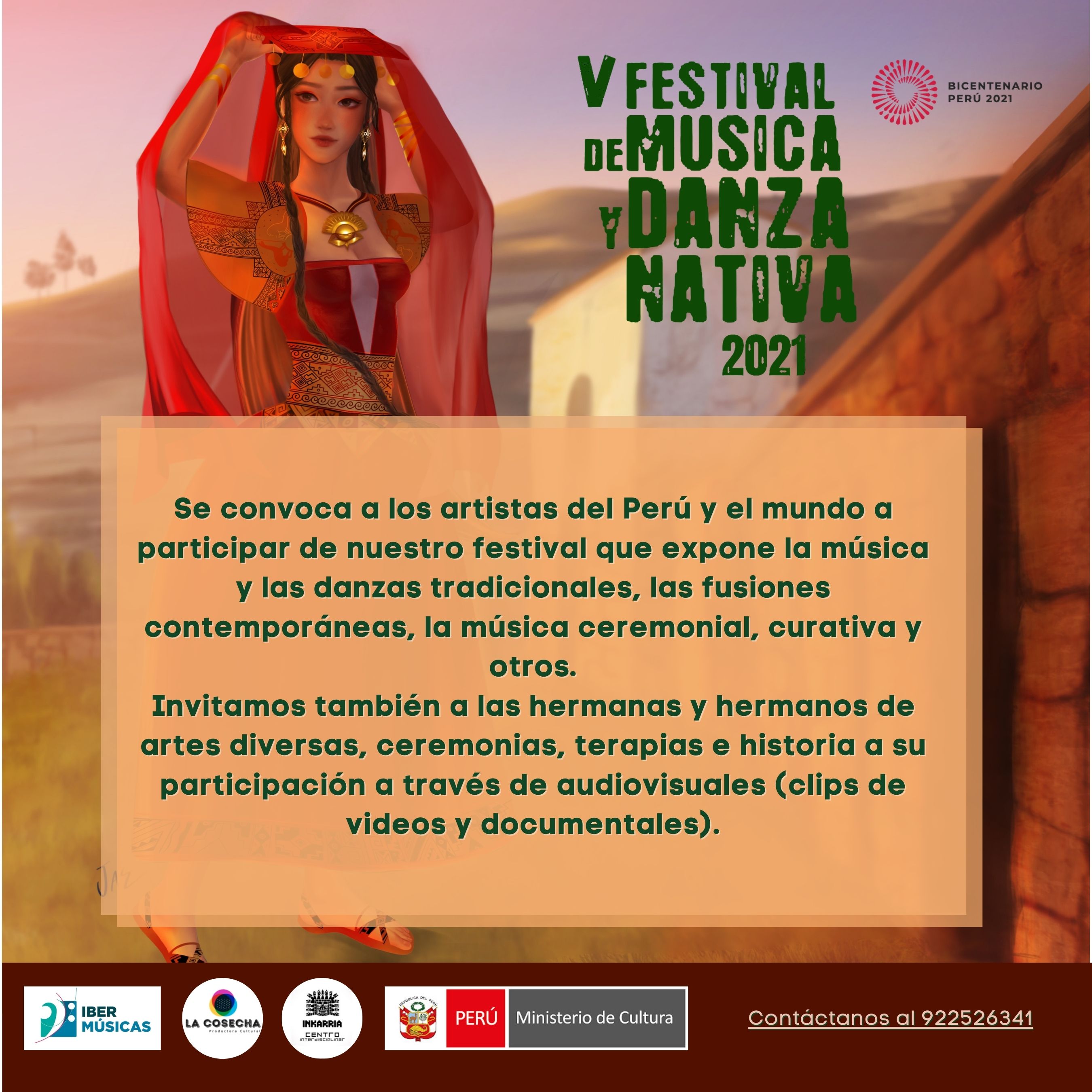 Do Peru, o V Festival de Música e Dança Nativa convoca artistas para fazer parte de sua programação