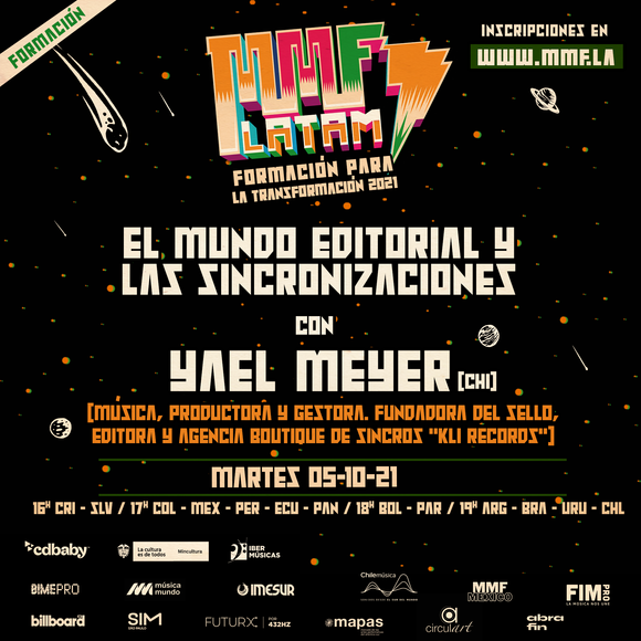 MMF LATAM apresenta a conferência “O mundo editorial e as sincronizações”a cargo de Yael Meyer do Chile