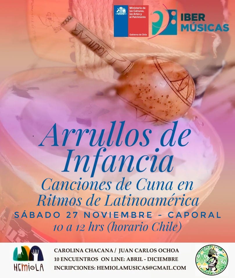 Durante novembro chega do Chile uma nova edição de Arrulhos de Infância e Jogos Rítmicos da América Latina