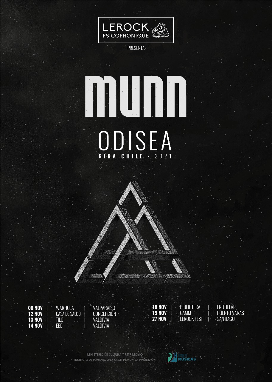 Do Equador, a banda Munn viaja ao Chile para realizar uma turnê por várias cidades